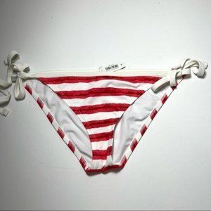 New Adore Me Stripe Bikini Bottom Medium